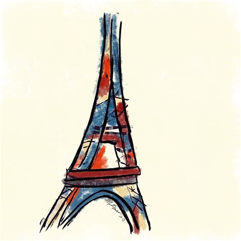 Eiffel Tower Digital Art By Matthew Dodd Fine Art America