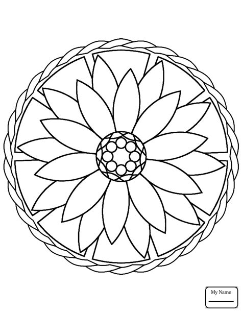 Simple Mandala Coloring Pages Adults Coloring Pages