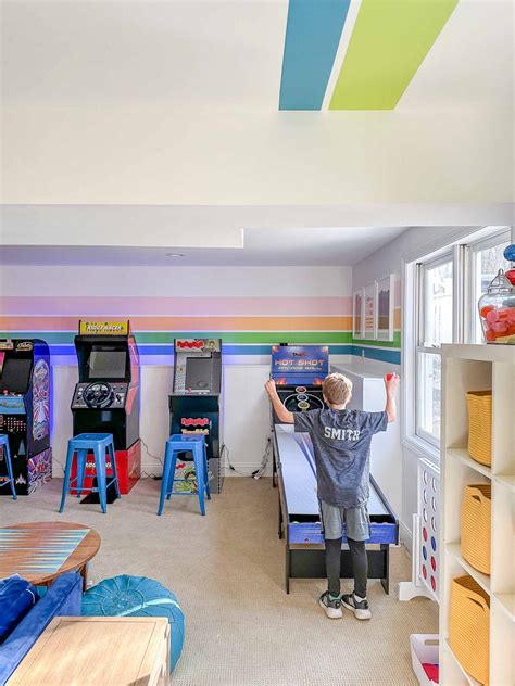 Basement Playroom Turned Game Room At Charlottes House
