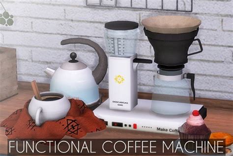 Binsuisimmer — Descargassims Functional Coffee Machine Sims 4