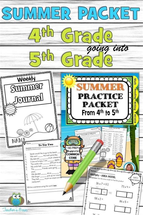 Summer Workbooks For 5th Graders