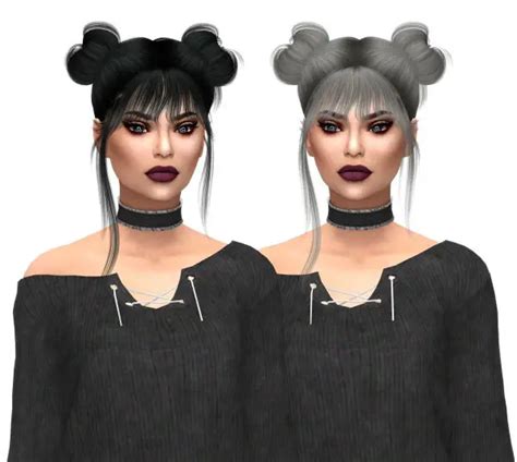 Sims 4 Hairs Kenzar Sims Leahlillith`s Nyane Hair 001 Naturals