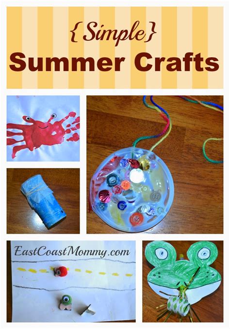 East Coast Mommy 5 Simple Summer Crafts