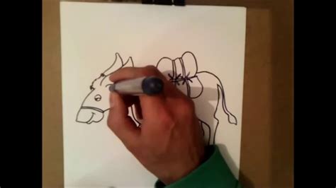 Come disegnare un cuore con le ali unicorno kawaii. come disegnare un asino | come disegnare un asino passo ...
