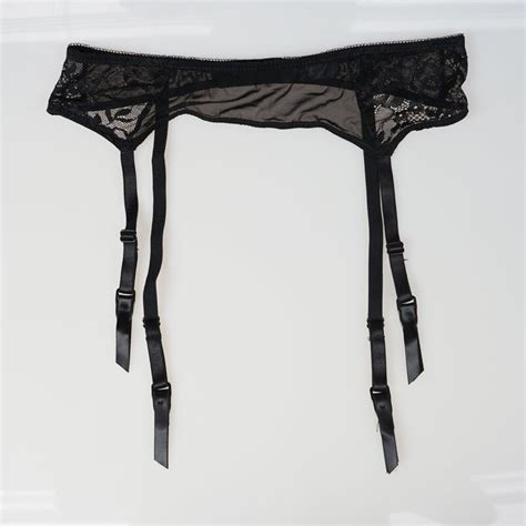 New Fashion Plus Size Sexy Black Garters Belts Flowery Lace Belts For Stockings Femalewomen