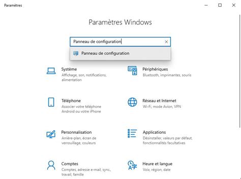 Comment Ouvrir Le Panneau De Configuration Sur Windows 10