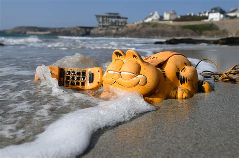Garfield Phones Wash Up On Beach Spark Hilarious Reactions