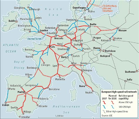 High Speed Rail Map Of Europe Johomaps My Xxx Hot Girl
