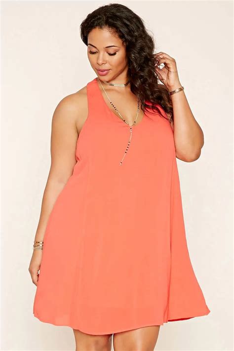 Forever 21 A Sleeveless Woven Dress Featuring A Strappy Back V