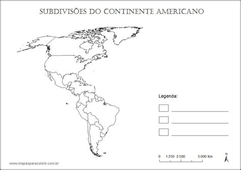 Mapa Da América Do Sul Para Colorir EDUCA