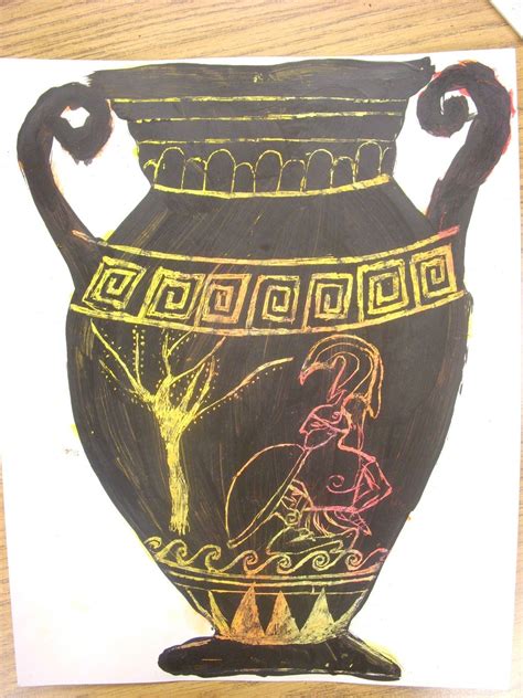 Нарисовать греческую вазу В статье много фото