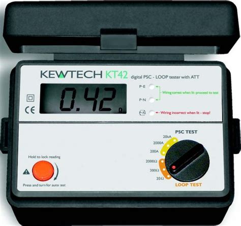 Digital psc and loop impedance tester; Kewtech KT42 Digital Loop / PSC Tester at UK Electrical ...