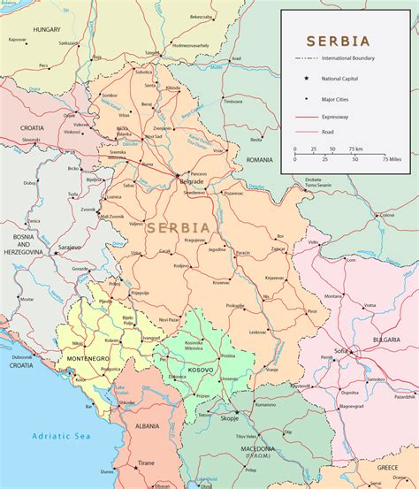 Map Of Serbia Travel Europe