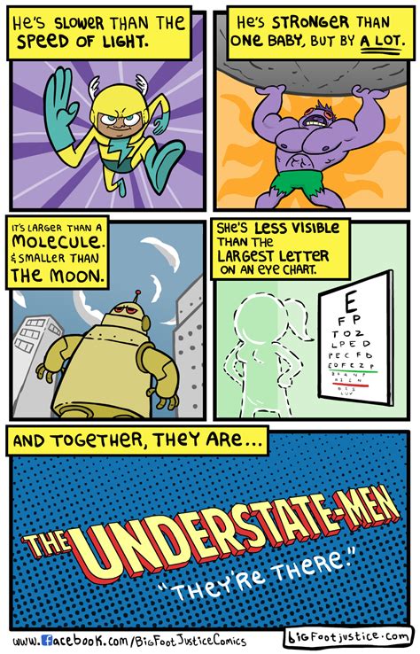 Superheroes Bigfootjustice Comics Funny Comics And Strips