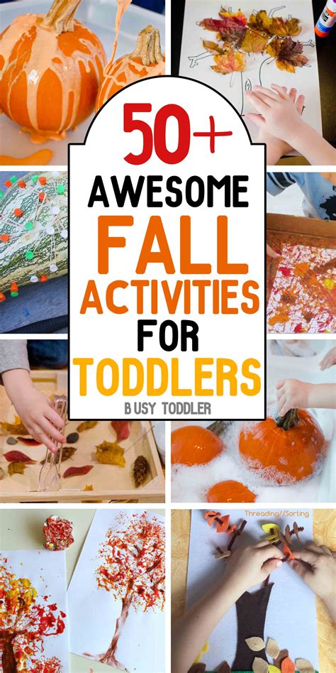 50 Awesome Fall Activities For Toddlers Busy Toddler Fall