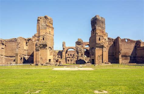 Bains De Caracalla Ruines Antiques Des Thermae Publics Romains Photo Stock Image Du Culture