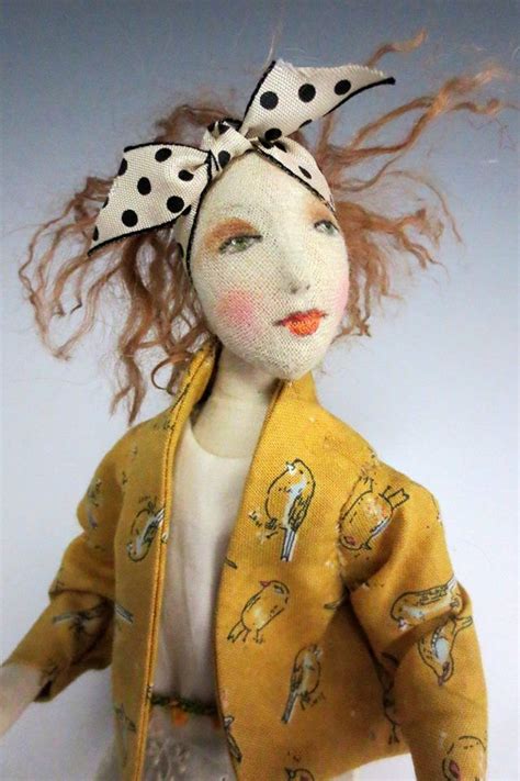 Cindee Moyer Art Dolls Cloth Textile Art Dolls Art Dolls Handmade