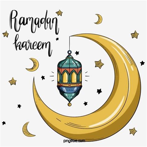 Ramadan Moon Clipart Transparent Background Creative Ramadan Festival