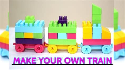 building block train set make your own train youtube
