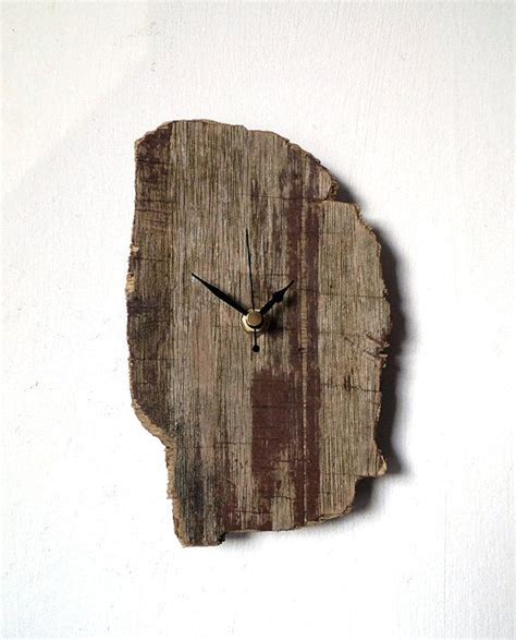 Driftwood Plywood Clock - Small Wall Beach Clock ... Driftwood clock wall beach clock recycled wood by naturalclocks wall clock design.