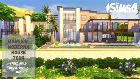 Sims 4 🏠 MansiÓn Moderna House Tour Base Game No Cc No Pack