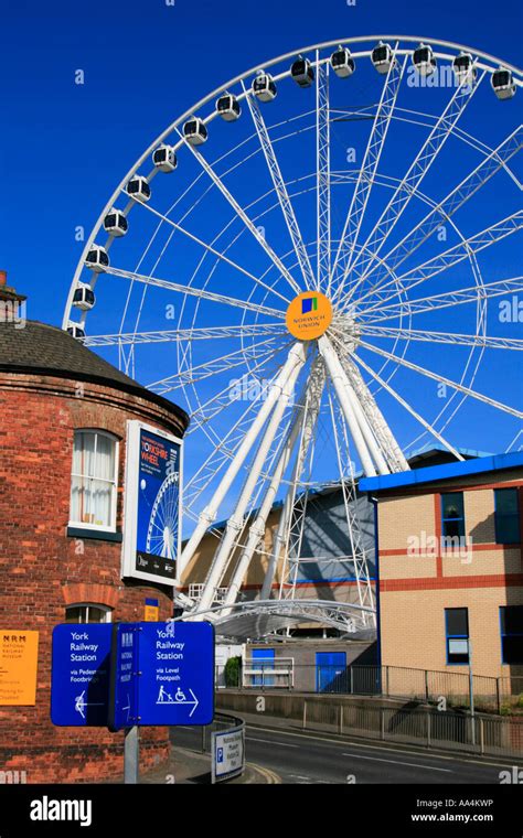 The Yorkshire Wheel Or Eye Observation Wheel Attraction City Of York