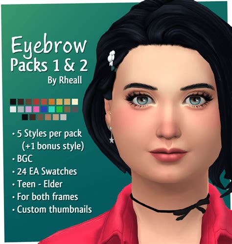Sims 4 Eyebrow Pack Maxis Match Aplushon