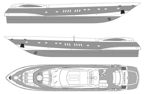 Motor Boat Cleopatra Blueprint Motor Boats Build Your Own Boat