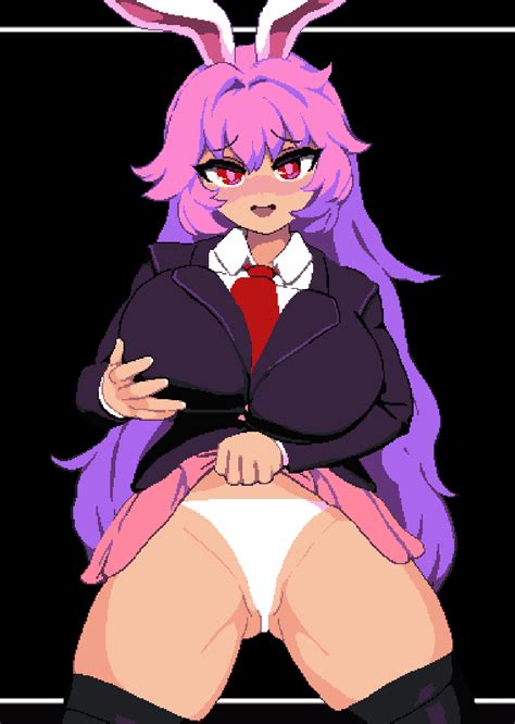 Rule 34 Animated Busty Reisen Udongein Inaba Tagme Takorin Touhou Udonge In Interspecies Cave