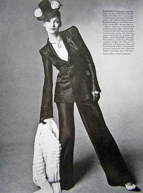 1994 95 Linda Evangelista In John Galliano By Steven Meisel 4 Vogue