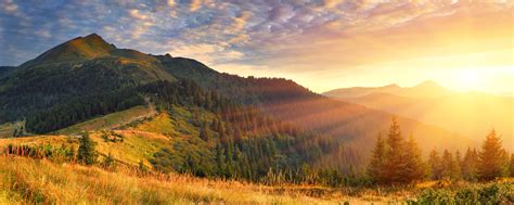 2560x1024 Mountain Scenery Morning Sun Rays 4k 2560x1024 Resolution Hd