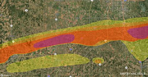 Blanchard Oklahoma Hail Roof Damage Following October 10 2021 Storm