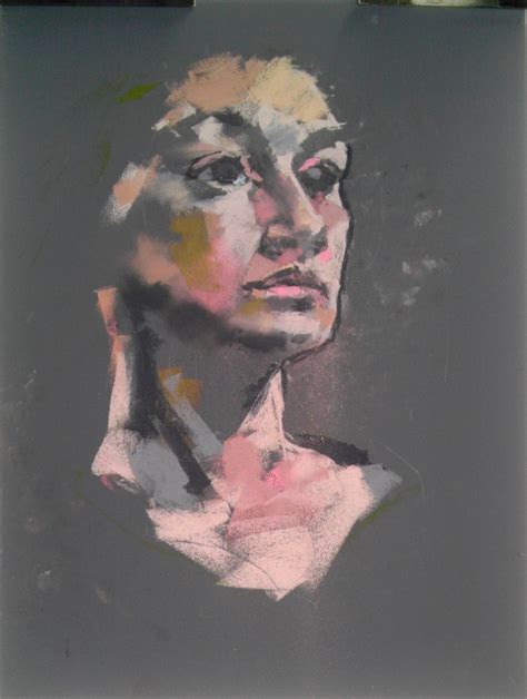 Portrait Of An Artist A Pastel Portrait Painted At The Palette