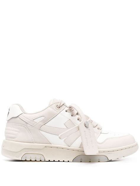 Off White Out Of Office Ooo Sneakers In White Neutral Modesens