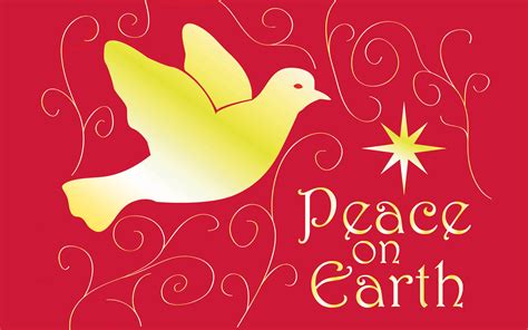 Peace Dove Christmas Peace On Earth Christmas Card 077