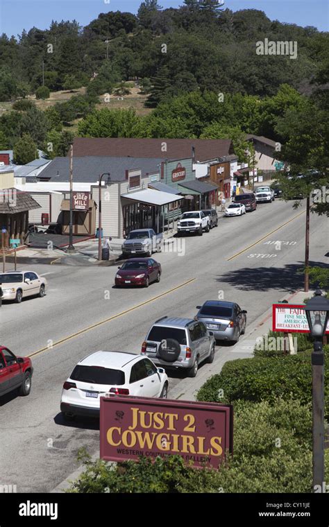 Shops Business Julian Old Mining Town Southern California Usa Stock