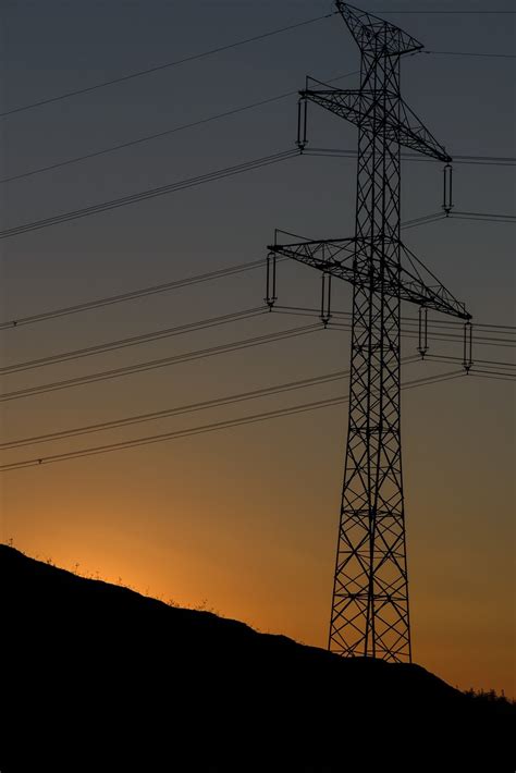 Sunset Electric Pylon Wires Free Photo On Pixabay Pixabay