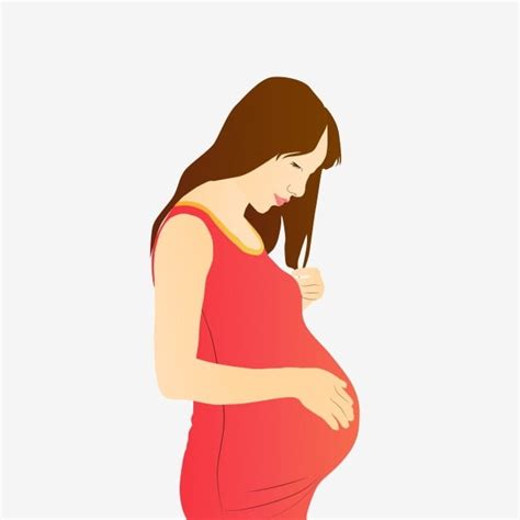 Black Pregnant Woman Clipart Png Images Free Cartoon Pregnant Woman In
