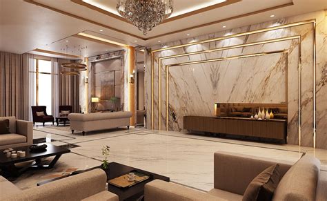 luxury modern villa qatar on behance luxury living room interior