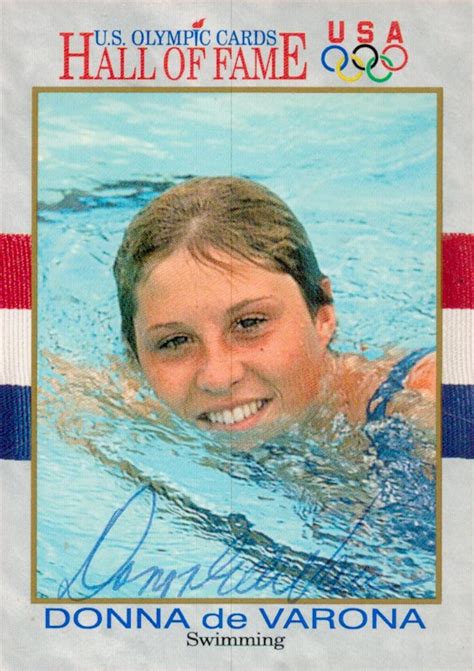 Sold Price Swimmer Donna De Varona Signed Us Olympic Cards Usa Hall Of Fame Trading Card Good