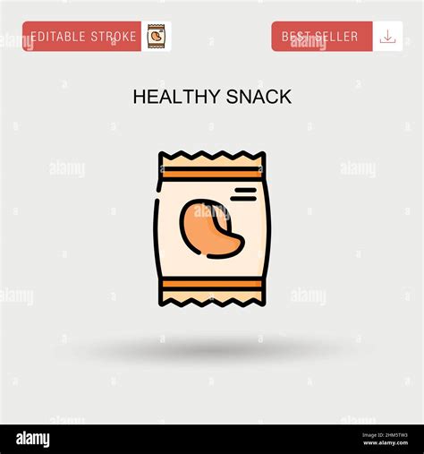 Healthy Snack Simple Vector Icon Stock Vector Image And Art Alamy