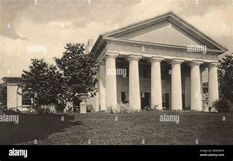 Custis Lee Mansion Arlington 1930 Stock Photo Alamy