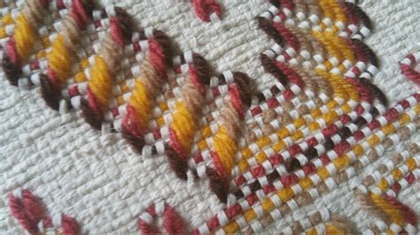 Swedish Weaving Huck Weaving Monks Cloth Lap Throw Blanket