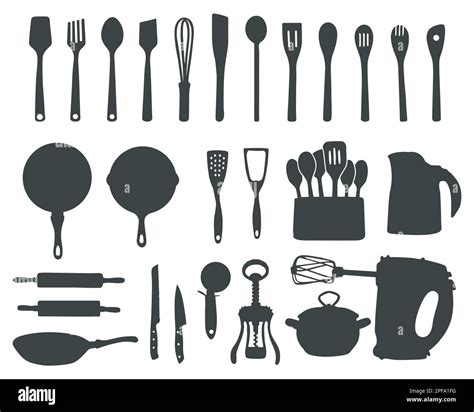 Kitchen Tools Silhouette Kitchen Utensils Silhouette Cooking Tools