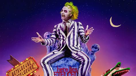 Download Iconic Michael Keaton As Beetlejuice In Classic Movie Poster