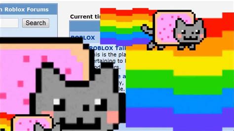 Nyan Cats Take Over Roblox Youtube