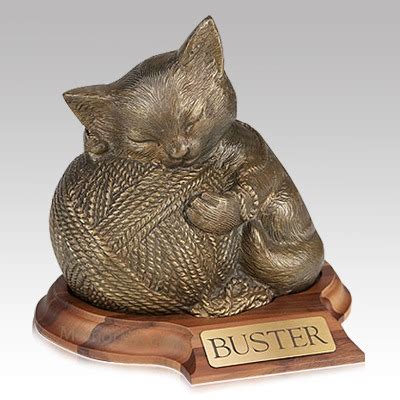Scattering urns and biodegradable urns also come in. Gold Cat Cremation Urn with Base