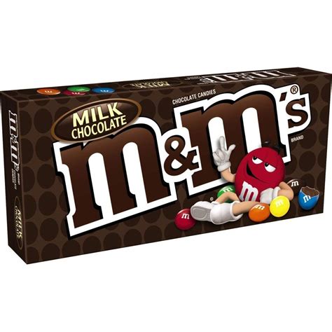Mandms Milk Chocolate Candies Theater Box 87 G Brown And White Amazon