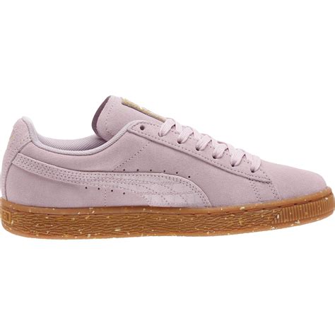 Lyst Puma Suede Classic Ft Womens Sneakers In Purple