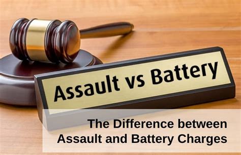 The Difference Between Assault And Battery Charges